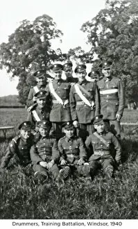 Drummers Collection: drummers training battalion windsor 1940