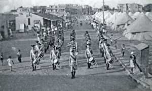 1936 2 Bn Egypt Gallery: drums change of air camp drum major amor
