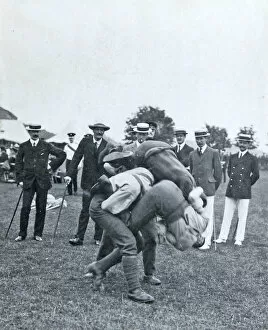 1900's UK Gallery: a fall battalion sports july 1909