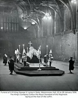 1930s Gallery: funeral of h m king george v lying in state westminster hall
