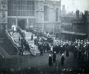 S Chapel Collection: funeral of hm queen victoria st georges chapel