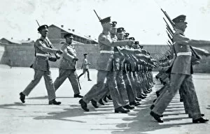 1936 2 Bn Egypt Gallery: generals inspection