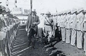 1936 Gallery: guard of honour on the high commissioner sir miles wedderburn lampson
