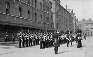 1870s-1950s Group photos and others Gallery: Guard Mounting, from Chelsea Barracks pre WW1