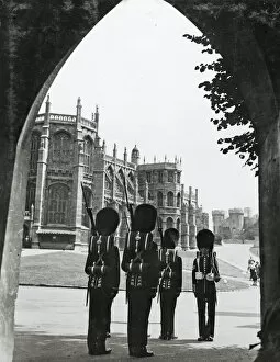 Windsor Castle Collection: guard windsor castle