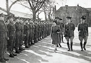March 1945 Gallery: hrh princess elizabeth colonel inspection guards depot