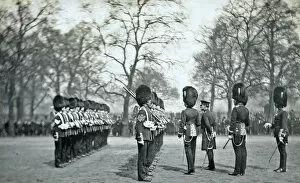 1850s and 1860s Officers and misc Gallery: Inspection, Wellington Barracks 1908 Grenadiers1243