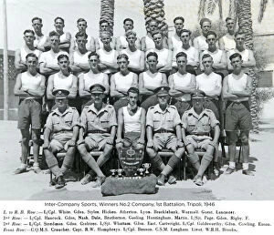 Tripoli Collection: inter-company sports winners no.2 company 1st battalion