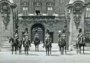 King George V Gallery: king george v horseback buckingham palace