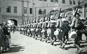 the king's company returning from mena camp