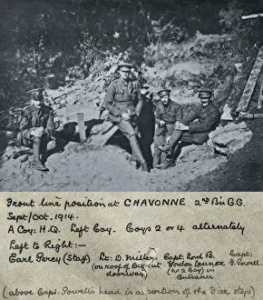 Gordon Lennox Gallery: front line chavonne september-october 1914 earl percy