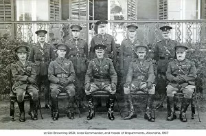 1937 Gallery: lt col browning dso area commander and heads of departments