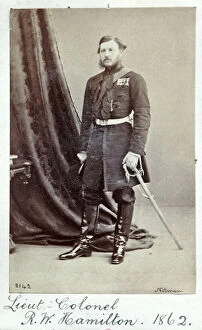 1850s and 1860s Officers and misc Gallery: Lt Colonel R. W. Hamilton, 1862. Album30a, Grenadiers1253b