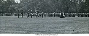 1930s Collection: his majesty presenting the colours