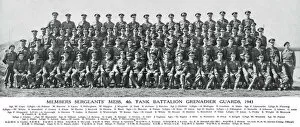 1870s-1950s Group photos and others Collection: MEMBERS SERGEANTS MESS 4th TANK BATTALION GRENADIER GUARDS