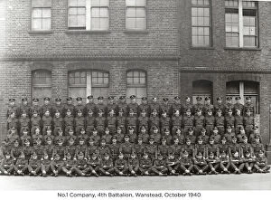 4th Battalion Gallery: no.1 company 4th battalion wanstead october 1940