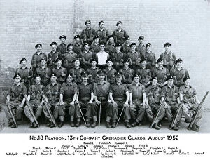 Cotton Gallery: no.18 platoon 13th company grenadier guards august 1952