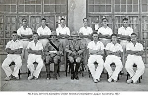 1930s Collection: no.3 coy winners company cricket shield and company league