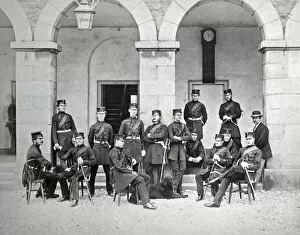 1850s, 1860s inc Dublin Gallery: officers dublin 1868