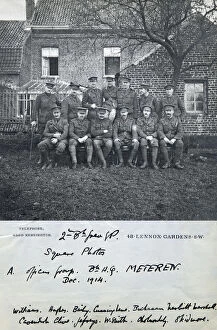 Clive Collection: officers meteren december 1914 williams hughes