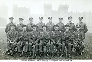 1940 Gallery: officers and ncos castle company training battalion