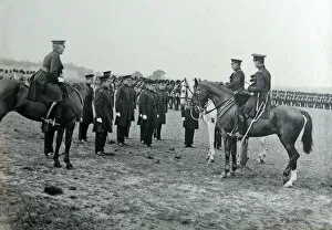 1912 Gallery: officers practice for trooping colour pirbright