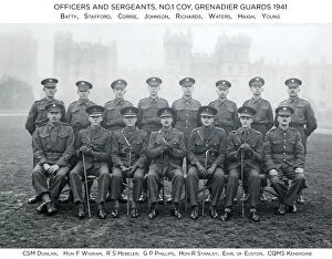officers and sergeants no.1 coy 1941 batty stafford