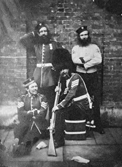1850s, 1860s Grenadiers Gallery: Pioneer sergeants, 3rd Battalion c1857 Album 6, Grenadiers 0456