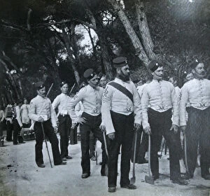 1890s Collection: Pioneer Sgt James and Pioneers 2nd Batt Gibraltar 1899