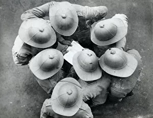 pith helmets from above