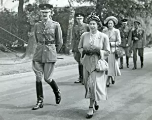 1949 Gallery: princess elizabeth colonel inspection of 14 company
