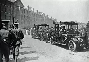 1896 Collection: queen alexandra seeing coldstream guards off from chelsea barracks
