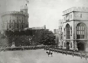 Colour Trooped 2nd Battalion Gallery: Queens Birthday Parade 24th may 1889 Album 6 Grenadiers 0442