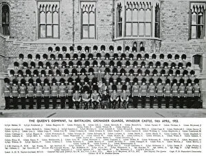 Dobson Collection: queens company 1st battalion windsor castle