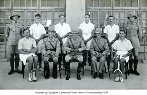 1930s Collection: runners up egyptian command team tennis championships