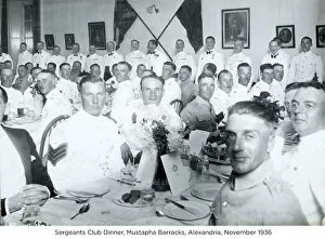 1930s Collection: sergeants club dinner mustapha barracks alexandria