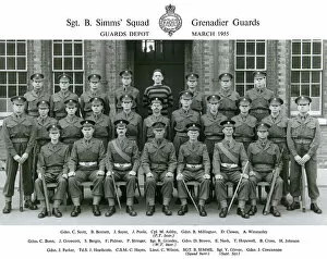 Bennett Collection: sgt b simms squad march 1955 scott bennett