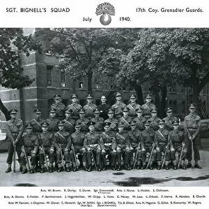 Dickinson Gallery: sgt bignells squad july 1940 brown shirley