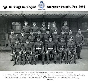 Walker Collection: sgt buckinghams squad february 1940 read
