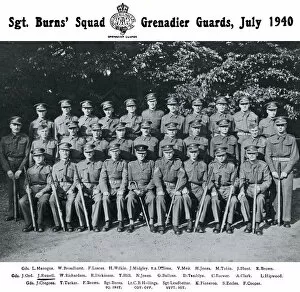 Clark Collection: sgt burns squad july 1940 manogue broadhurst