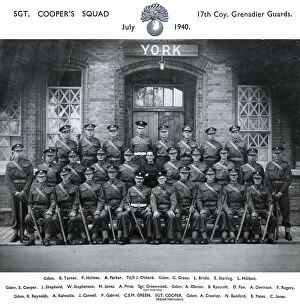 1914-1961 Group photos Collection: sgt coopers squad july 1940 turner holmes