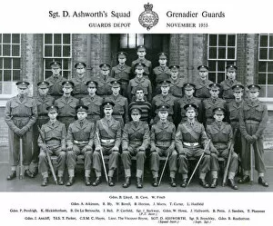 Atkinson Collection: sgt d ashworths squad november 1955 lloyd
