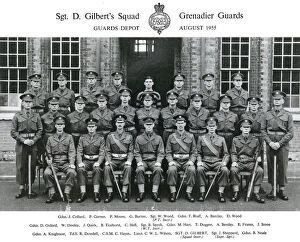 Hall Collection: sgt d gilberts squad august 1955 collard