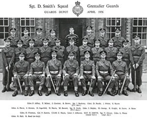1950s, 1960s and 1970s Collection: sgt d smits squad april 1956 jeffrey