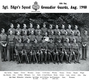 1914-1961 Group photos Collection: sgt edges squad august 1940 stubbs spencer