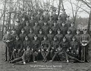 April 1915 Gallery: sgt f poles squad april 1915