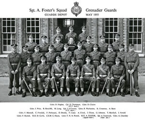 Images Dated 12th April 2018: sgt a fosters squad may 1955 hughes thompson