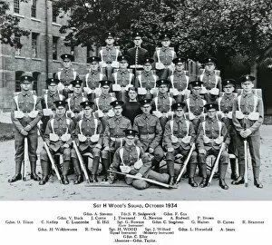 Townsend Collection: sgt h woods squad october 1934 stevens