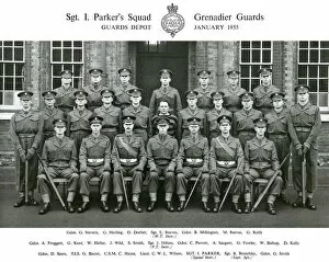 Kent Gallery: sgt i parkers squad january 1955 stevens