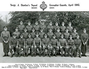 1870s-1950s Group photos and others Collection: sgt j dawbers squad april 1945 parker